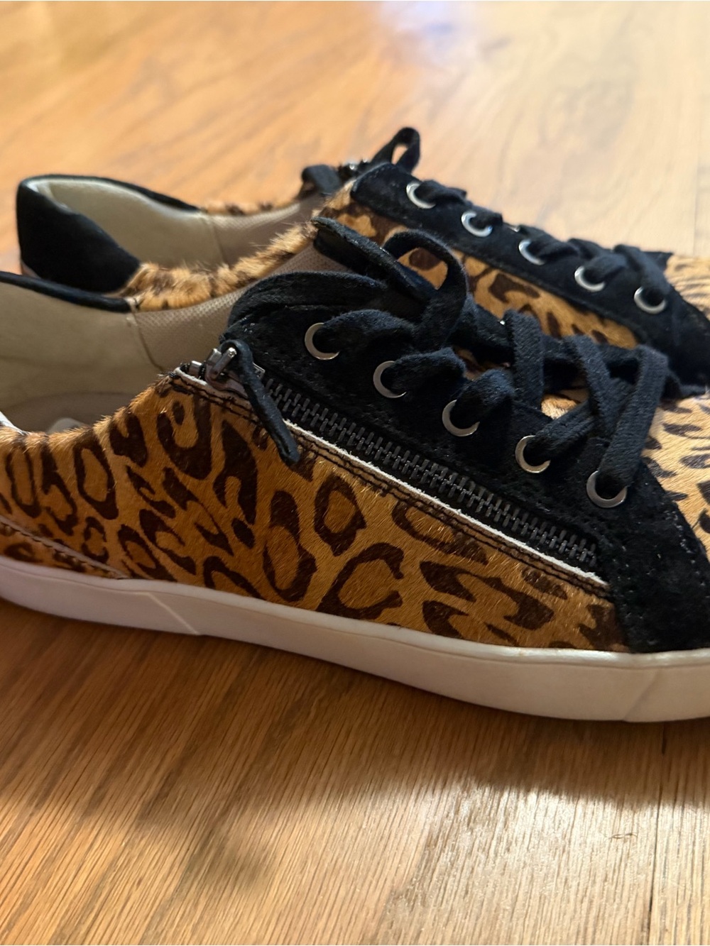 Women’s Naturalizer Leopard Print Lace-Up Sneakers - Black & Brown